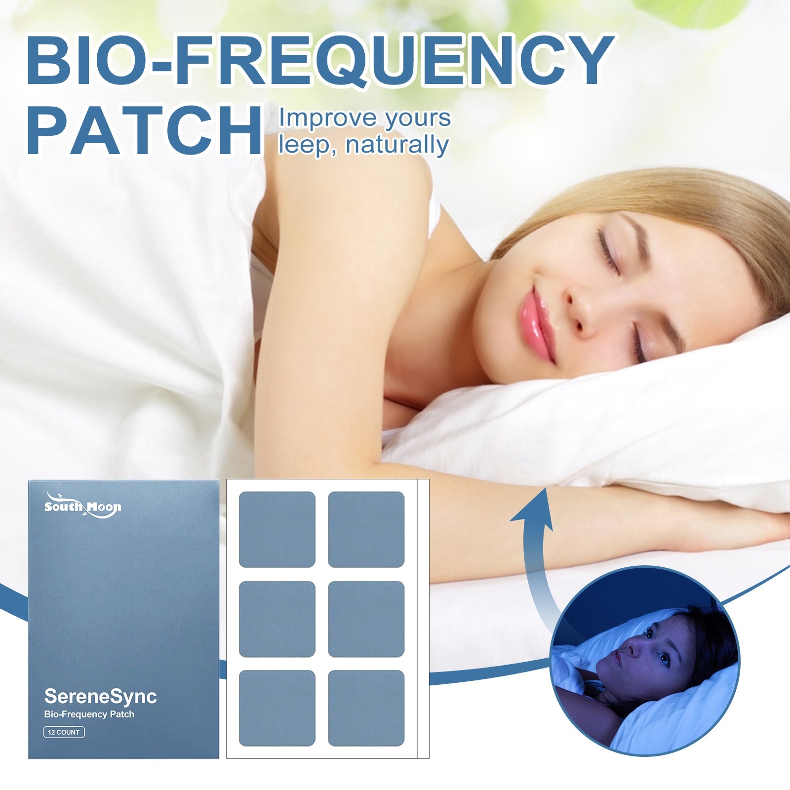 Bio-Frequency Patch, Relieve Physical Stress Relax Mind And Body Sleep Peacefully Care Patch - Korvel