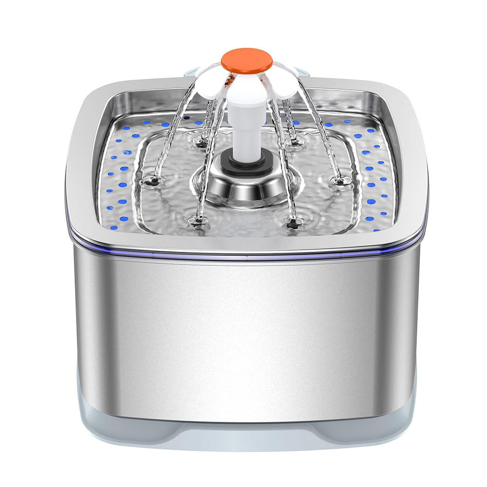 Distributeur d'eau intelligent en acier inoxydable premium pour animaux de compagnie