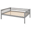 Full over Full Bunk Bed with Drawers, Convertible Beds  Gray - Korvel