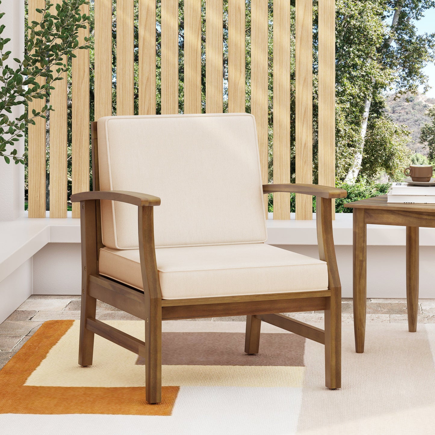 Perla Club Chair - Elegant Outdoor Seating