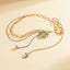 Ins style double-layer pearl retro love bow tassel Waist chain - Korvel