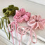 Vintage Velvet Long Ribbon Bow Hair Loop