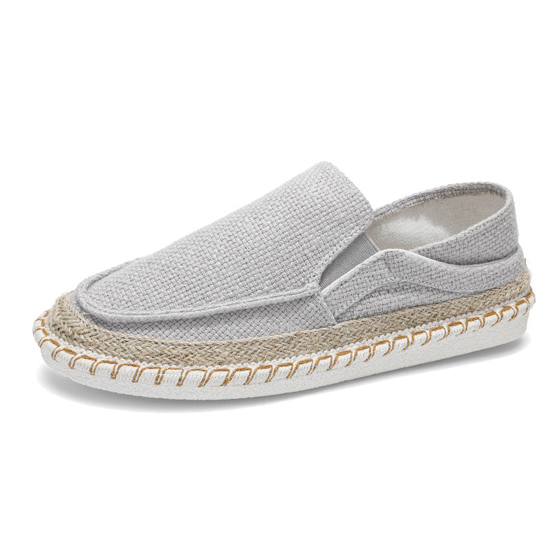 Fisherman Shoes Men's Breathable Cloth Shoes Hanfu Shoes Men's Casual Slip-On Loafers Driving Old Beijing Cloth Shoes - Korvel