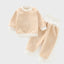 Children's Autumn And Winter Warm Suit Baby Spring And Autumn Plus Fleece Outer Wear Tops Pants Men And Women Baby Two Sets - Korvel