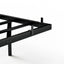 Floating Bed Frame King Size with LED Lights ＆ charging station, Metal Platform Queen Bed, 79.9'' L x 76.2'' W x 7.9'' H. - Korvel