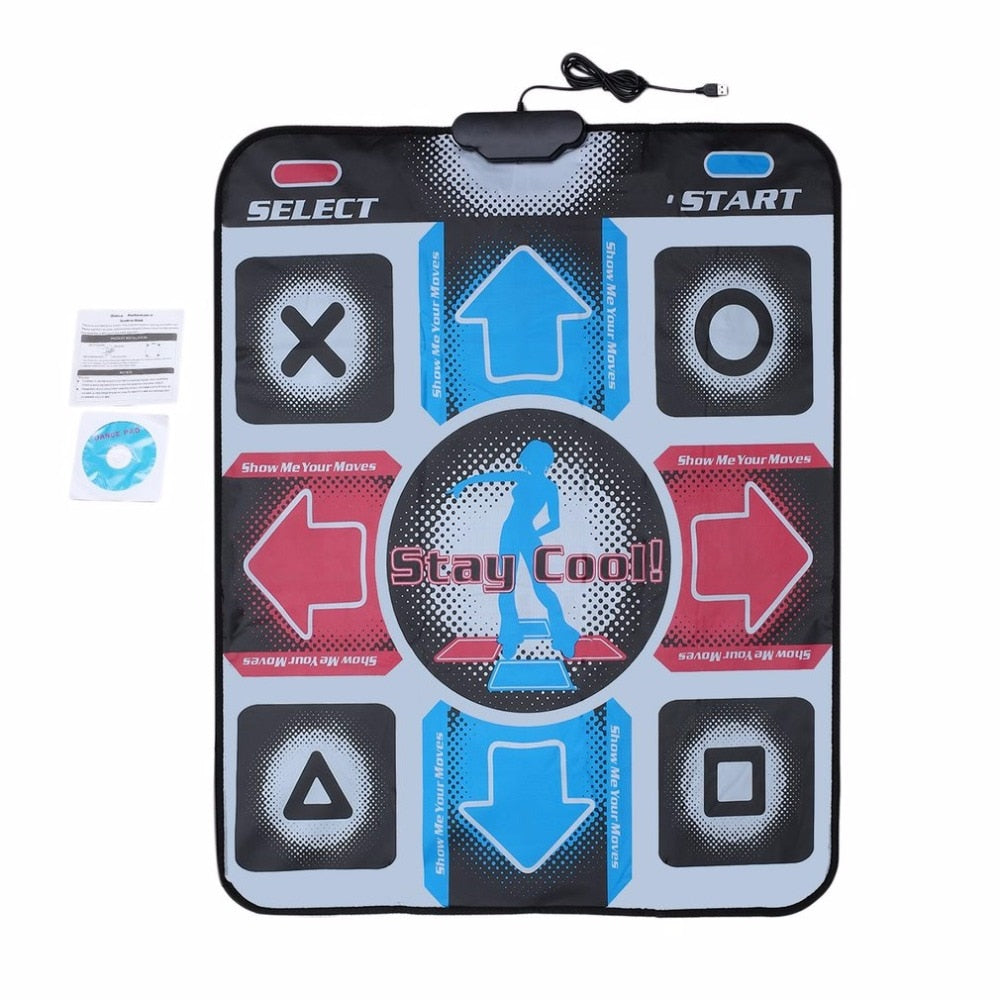 Dance Mat Dancing Step Dancing Mat Dance Pad Dancer Blanket Equipment Revolution HD Non-Slip Foot Print Mat to PC with USB - Korvel