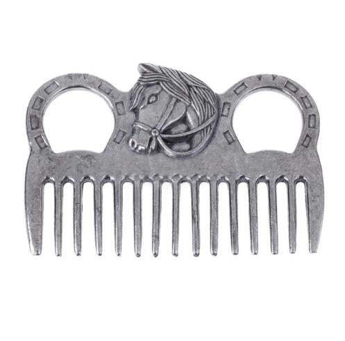 Sturdy Stainless Steel Horse Pony Grooming Tool Comb - Korvel