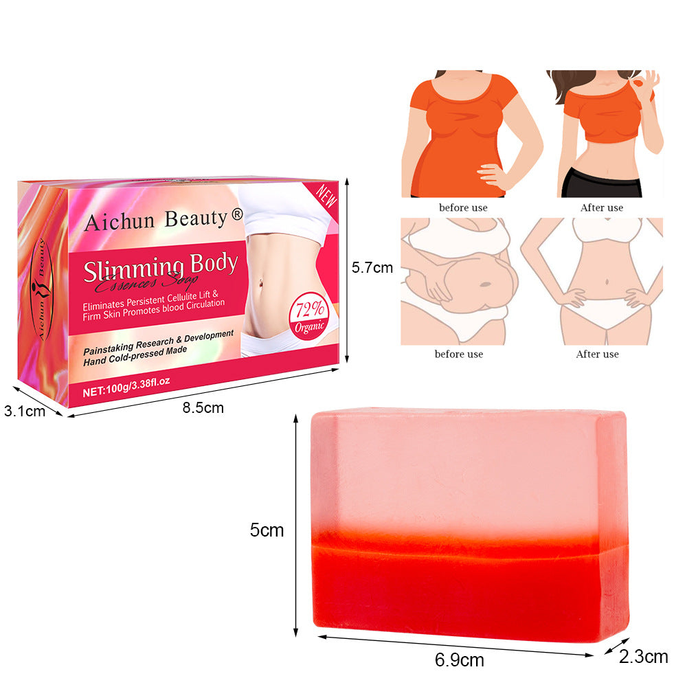 Body Sculpting Two-Color Handmade Soap Body Skin Curve Lift Moisturizing Moisturizing Mild Skin Care Handmade Soap - Korvel