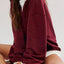 Contrast Dropped Shoulder Long Sleeve Sweatshirt - Korvel