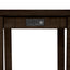 TOPMAX 4 Pieces Counter Height Table with Fabric Padded Stools, Rustic Bar Dining Set with Socket, Brown - Korvel
