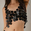 Trendy Hollow Sequin Suspender Skirt for Night Out