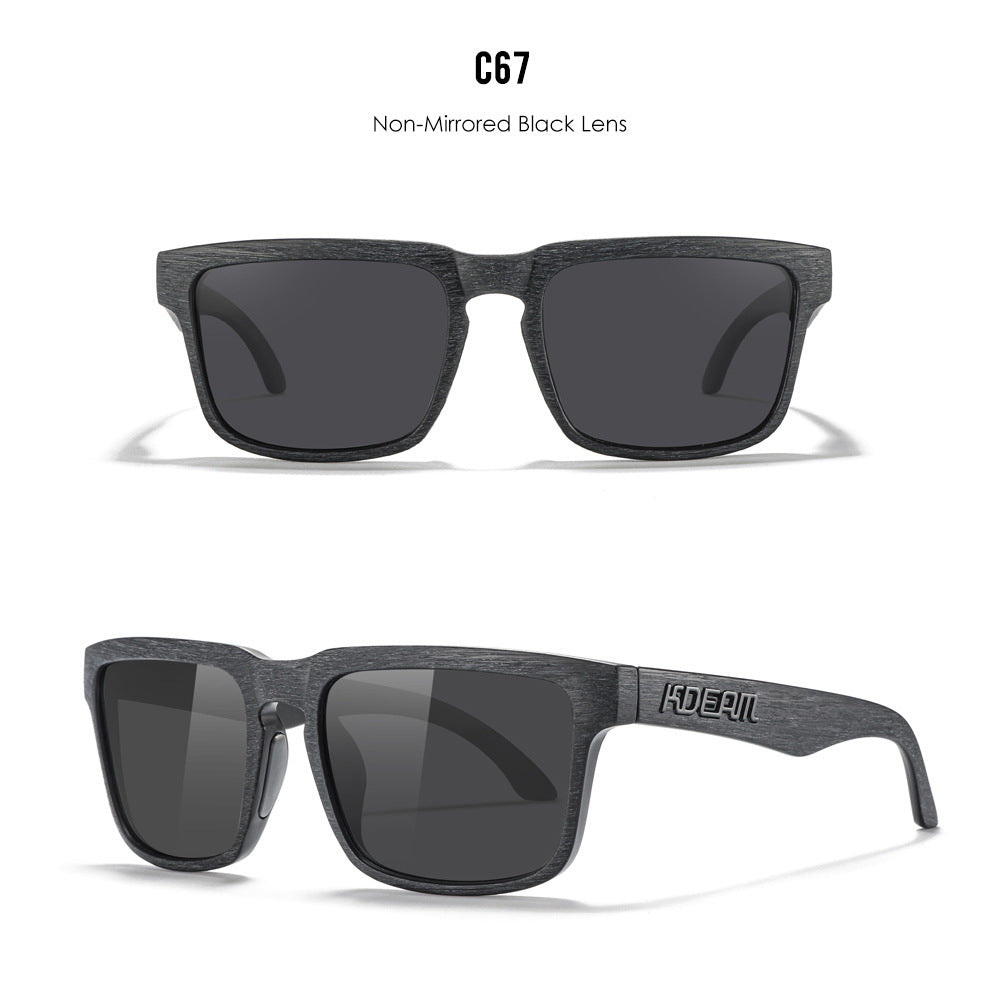 Classic polarized sunglasses for men and women ultra light driving glasses colorful real film sunglasses - Korvel