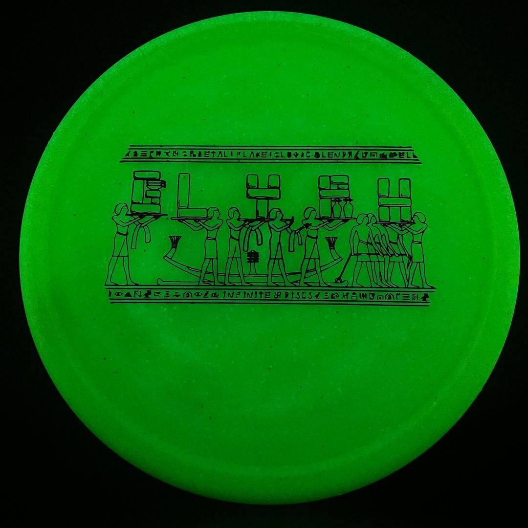 Metal Flake Glow C-Blend Glyph Disc Golf Putter