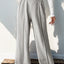 Elastic Waist Wide Leg Pants - Korvel