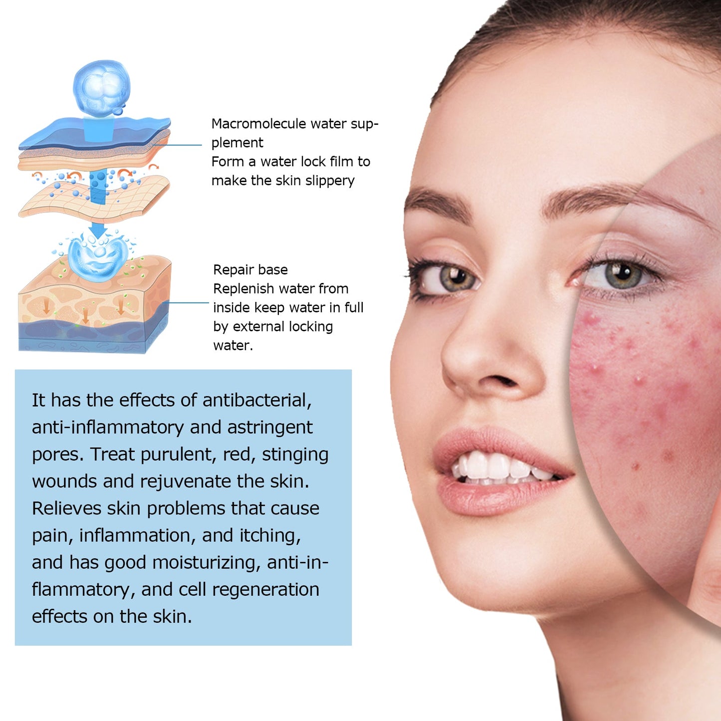 Sérum Hydratant Premium pour le Visage avec Acide Hyaluronique