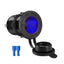 Car Cigarette Lighter Socket 12V-24V Waterproof Plug Power Outlet Adapter for Marine Boat Motorcycle Truck RV ATV with Wire D5 - Korvel
