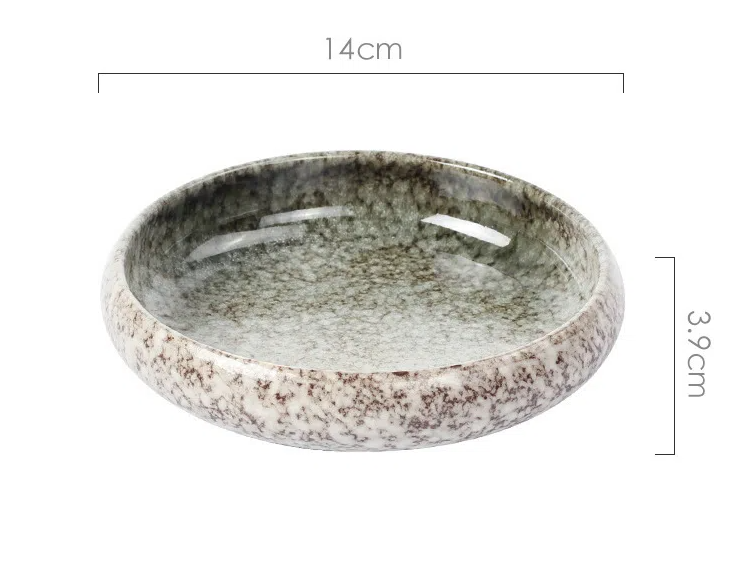 Creative retro ceramic plates plates dishes sushi plates tableware snack plates - Korvel