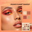 Mee Carney Beauty Makeup 16 Color Eye Shadow Plate Ins Matte Pearl Glitter Pink Earth Color Eye Shadow Plate MC12 - Korvel
