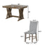 Ensemble de salle à manger TOPMAX en bois massif de style mid-century de 7 pièces