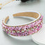 Colorful Turquoise Diamond Wide Edge Headband Set