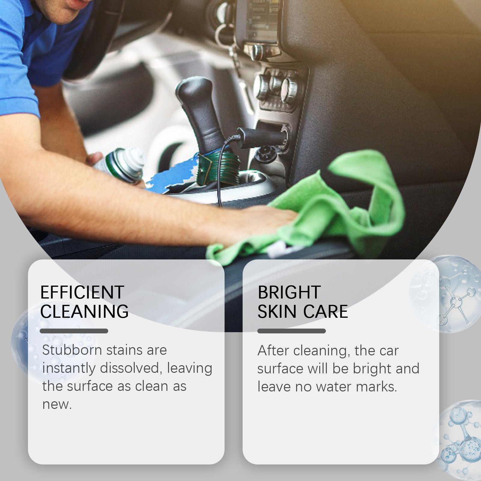 Automotive Interior Foam Cleaning Mousse, Automotive Interior Foam Cleaning Agent For Cleaning Car Roofs - Korvel