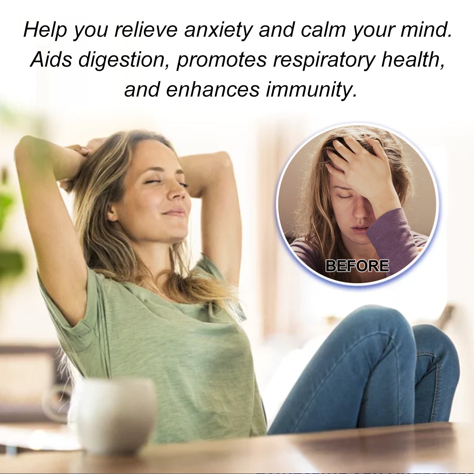 Panicpeace Nasal Inhaler, Refresh The Mind, Relax The Body And Mind, Relieve Body Fatigue, Cool The Nose, Moisturize The Skin, Tighten The Female Body, Massage The Body And Mind Pleasuressage For Physical And Mental Pleasure - Korvel