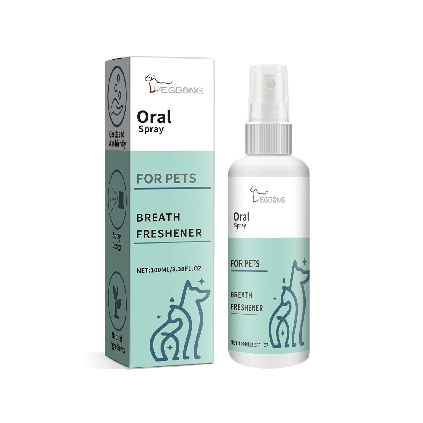 Mint Fresh Breath Spray for Dogs - Premium Oral Care