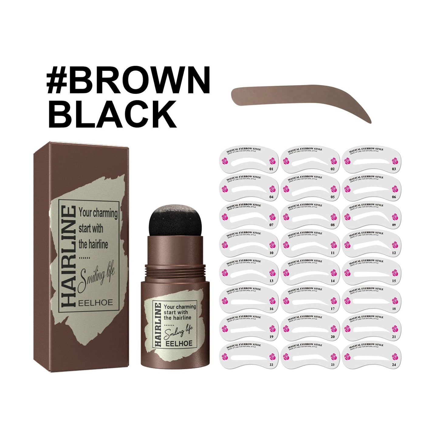 Hairline Brow Print - Quick and Natural Eyebrow Makeup