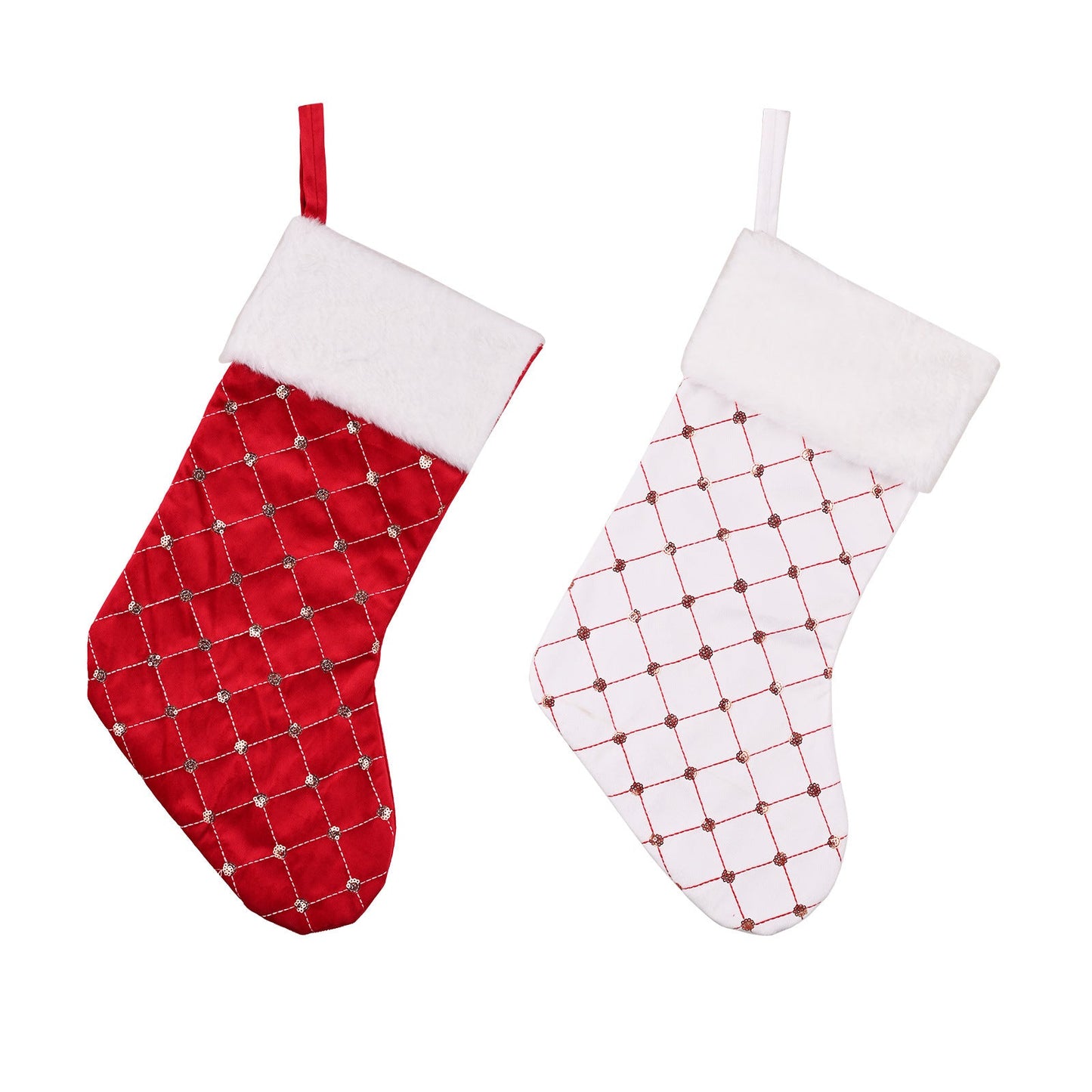 Calcetines de Navidad Rojos Premium para Decoración Festiva