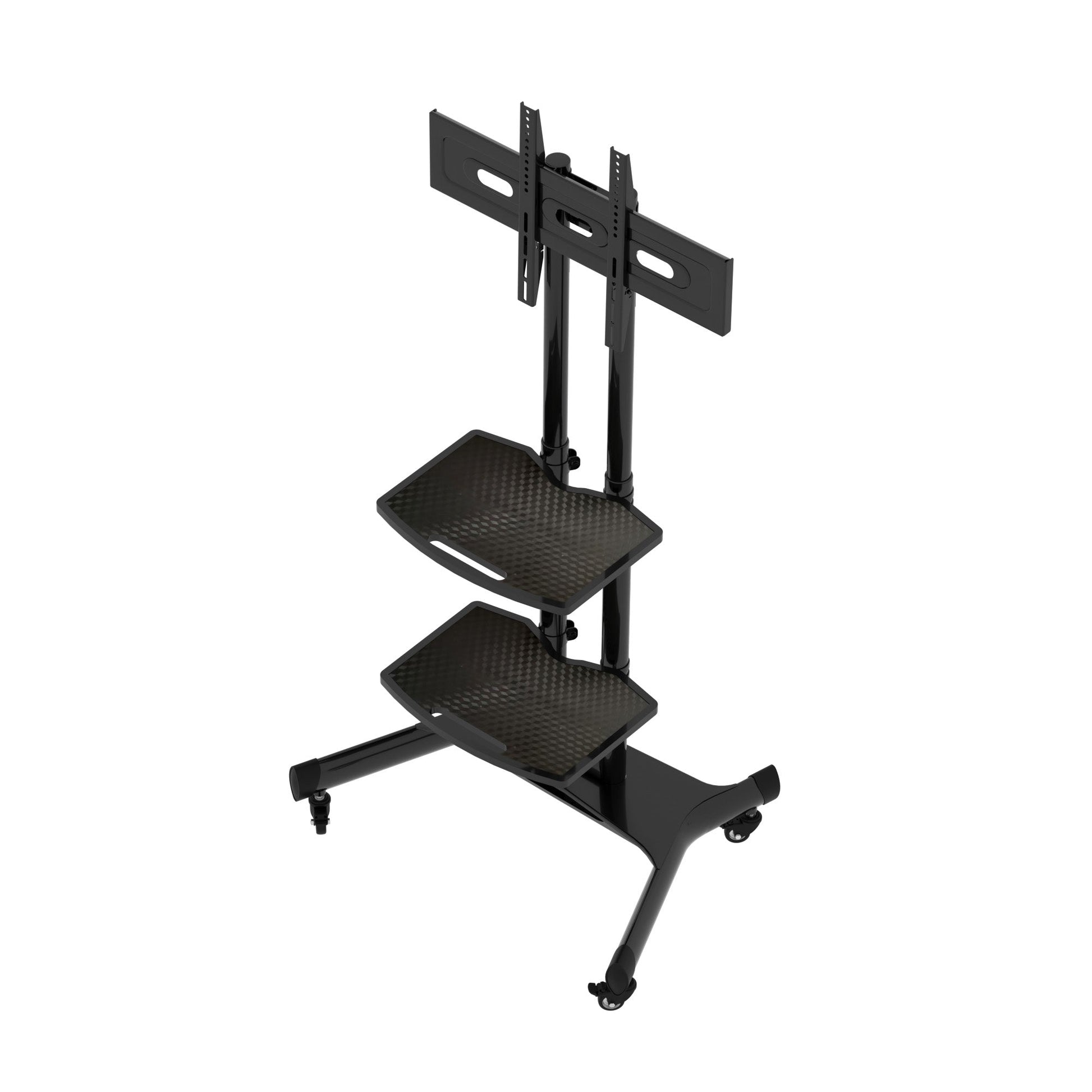 FANCO Universal Rotating TV Stand, suitable for 32-80 inch TVs, adjustable tilt height, maximum VESA 600x400mm (black) - Korvel