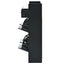 Cabinet à chaussures moderne ONTREND avec 4 tiroirs basculants - Noir
