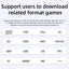 ANBERNIC's new RG40XXV vertical version retro portable handheld game console with lighting effect connected to power regard - Korvel