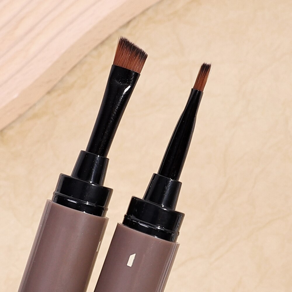 Waterproof Brown Grey Eyebrow Dyeing Cream Pencil Natural Lasting Non-smudge Setting Dye Eye Brow Pen with Brush Makeup Cosmetic - Korvel