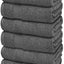 Serviettes Douces de la Collection Resort 16x27 pouces 6 Pack Gris Fumée