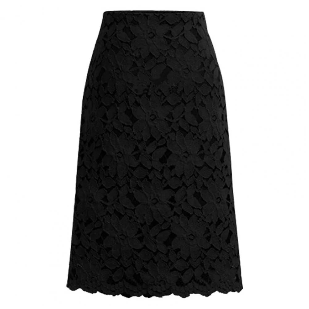 Falda de Encaje Elegante para Oficina