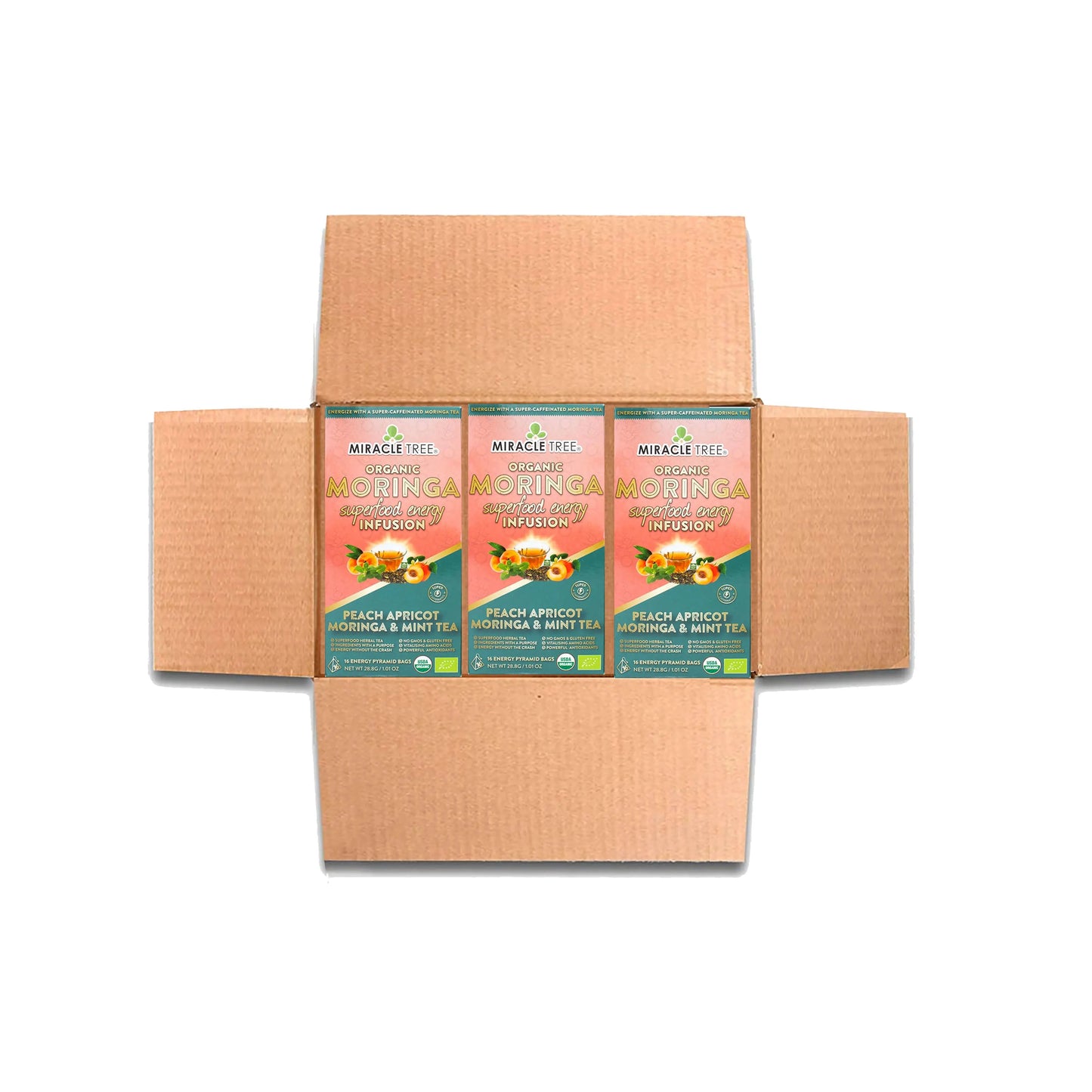 Moringa Energy Tea - Peach Mint Apricot