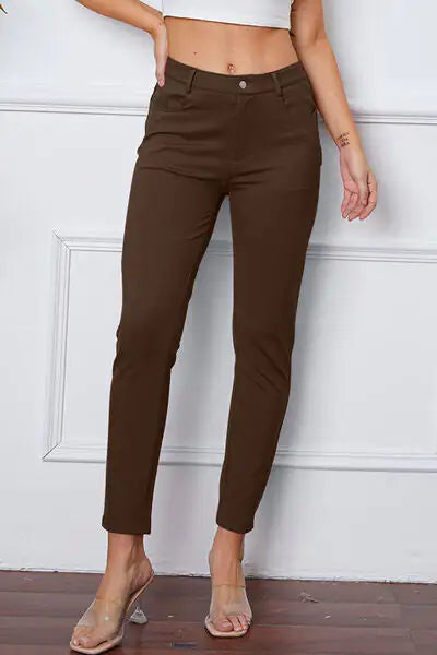 Pantalones Esenciales de Puntada Elástica