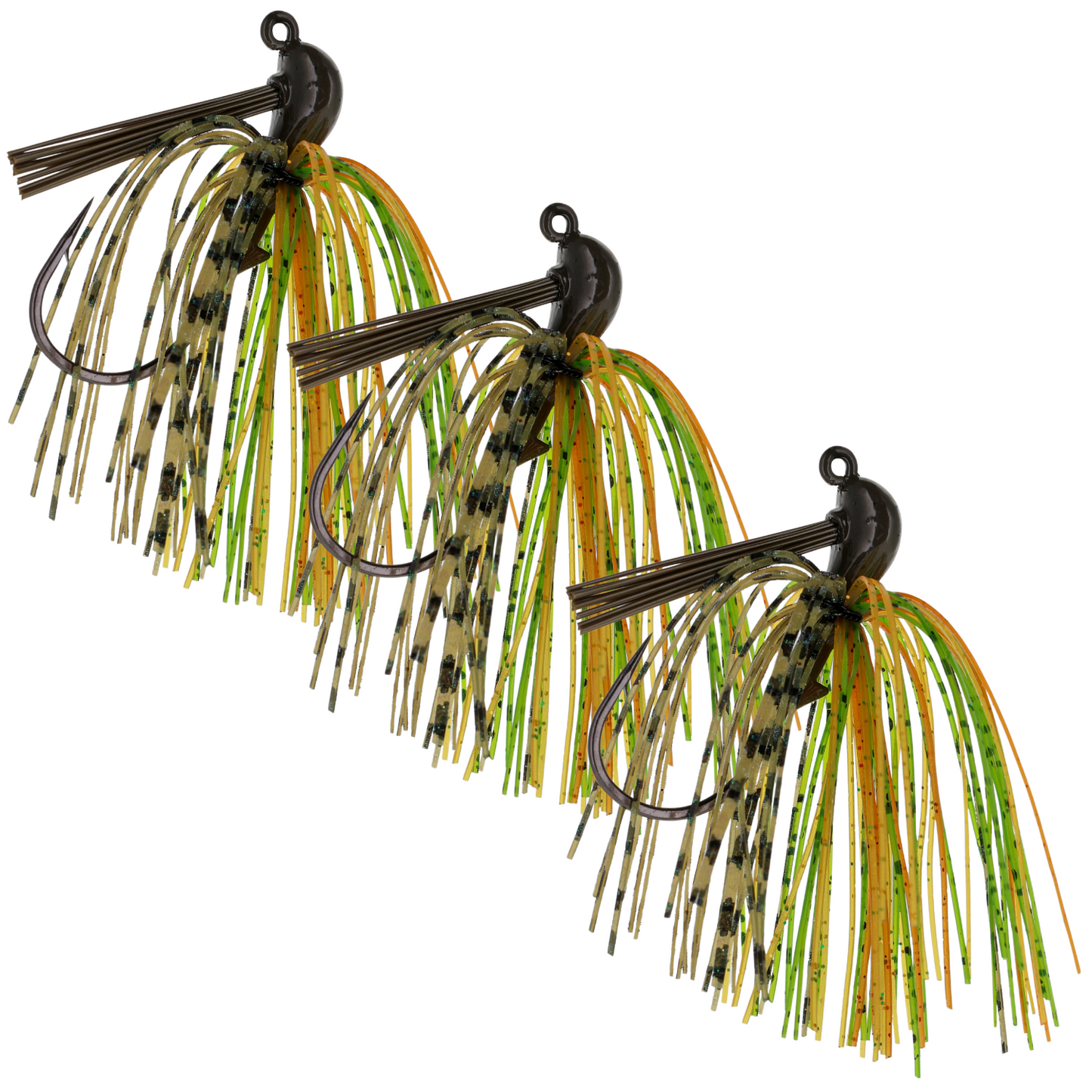 Reaction Tackle Premium Flipping Jigs - 3-Pack for Bass Fishing