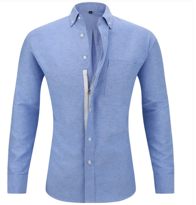 Men's Solid Color Business Shirt