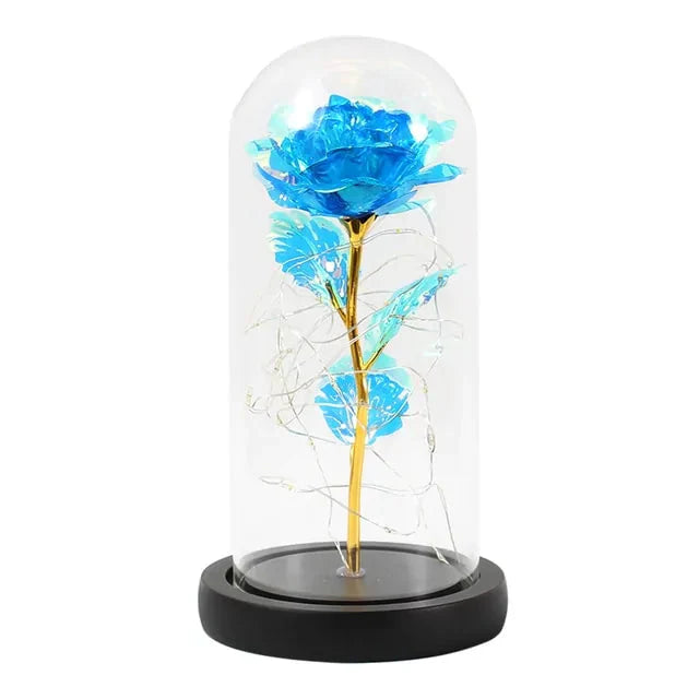 Enchanted Glass Rose Decoration for Home Decor