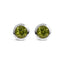 Boucles d'oreilles en argent sterling 925 avec améthystes violettes de 6 mm en sertissage à griffes