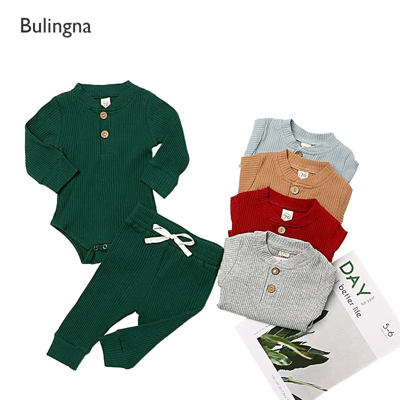 Conjunto de Punto Acogedor para Bebé Otoño