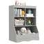 3-Tier Children's Multi-Functional Bookcase - Gray