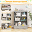3-Tier Children's Multi-Functional Bookcase - Gray