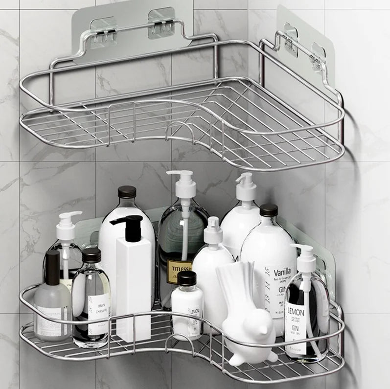 Triangular Shower Caddy Shelf - Premium Bathroom Organizer