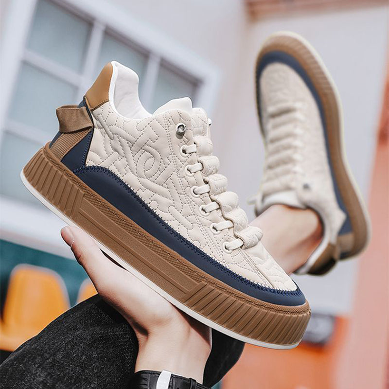 Zapatillas Casual de Suela Gruesa para Hombre - Transpirables y Cómodas