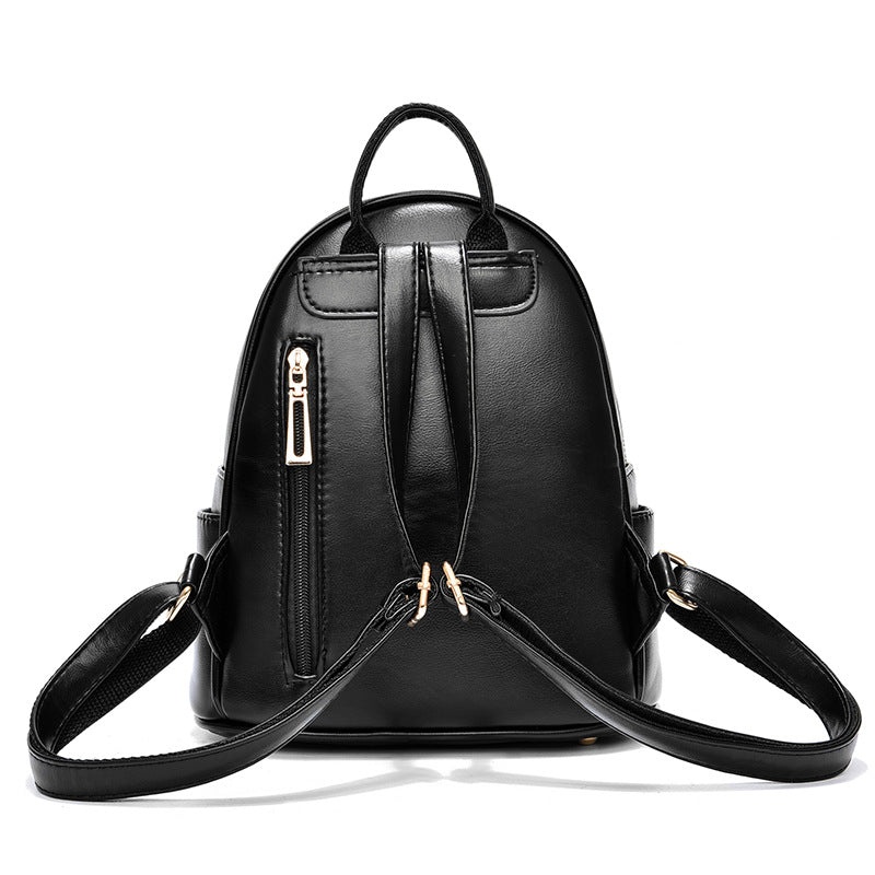 Mochila de PU de gran capacidad y estilo para mujeres y niñas