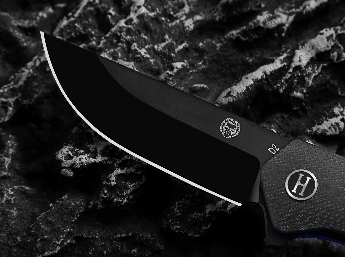 The Pathfinder Folding Pocket Knife Giftset for Men and Women (Black and Blue) - Korvel