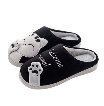 Zapatillas de Casa con Estampado de Gato para Mujeres y Hombres