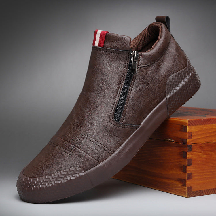 Men's Casual Winter Ankle Boots - Stylish & Warm Footwear